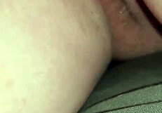 i love watching this lollipop milf ride massive dildos in doggy and reverse cowgirl, stretching her hairy pussy