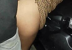 Horny latina prostitute fucked hard on beach car publicly flashing tits and ass