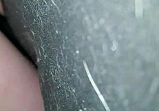 i love watching this lollipop milf ride massive dildos in doggy and reverse cowgirl, stretching her hairy pussy