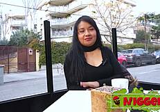 curvy colombian maria sandoval meets a huge guy in her spicy first encounter