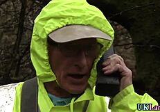 stockings whore dripping cum from her slutty mouth 💦👅