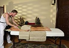 voyeur camera catches extreme hardcore massage with intense erotic fingering and blue film vibes