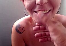 hey neighbor wanna fuck my redhead pussy on balcony?