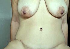 sailor wife's ass shakes sexy from hubby's teasing handjob grips