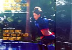 Latex Mistress Teases In Shower With Nylon Stockings And Leggings