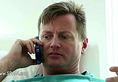 voyeur camera catches extreme hardcore massage with intense erotic fingering and blue film vibes