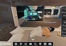 bent over doggystyle pounding hot roblox whore in new session