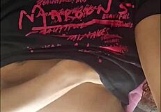 ebony babe fingers fat pierced pussy lips clit to intense orgasm