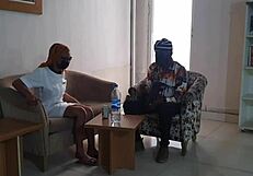 ebony nurse bangs interviewer for promotion in steamy hospital hookup