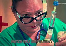 Dominatrix mistress april runs cruel cock clinic binding patients for brutal bdsm nurse domination and cum torture