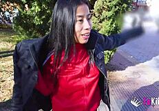 Banging this sweet Asian hottie Lore she's got the perfect body for porn stardom