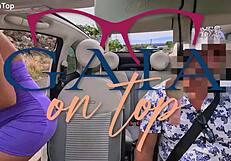 uber milf takes ANAL squirts in public car rides huge toys