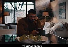 SHemALe STEPDaugHTer TORI EASTon FUCKs HORNY DaDDY ON HIS DAY OFF