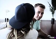 i was so horny watching stepbro chad white teach lesbian teen uma jolie pussy licking then fuck her tight virgin cunt devirginizing with monster cock