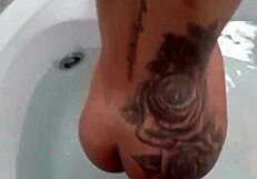 latina teen escort gives sloppy hotel hydro massage blowjob then spreads pussy for raw fuck