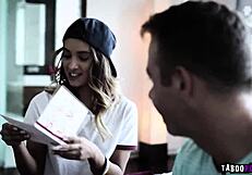 i was so horny watching stepbro chad white teach lesbian teen uma jolie pussy licking then fuck her tight virgin cunt devirginizing with monster cock