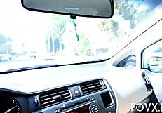 Hot teen babe craves hard cock for pov blowjob and sex