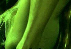 All natural black bruna rocha strips to show curvy ebony body and massive natural tits bouncing