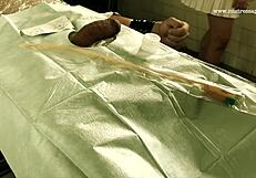 Dominatrix mistress april runs cruel cock clinic binding patients for brutal bdsm nurse domination and cum torture