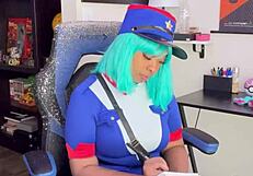 POV Boldly Talk Officer Jenny Out Of Ticket Into Squirting Fuck