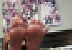 Imagine my big sexy feet teasing you into total foot fetish surrender