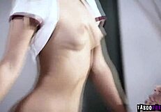 i was so horny watching stepbro chad white teach lesbian teen uma jolie pussy licking then fuck her tight virgin cunt devirginizing with monster cock