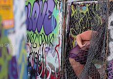 imagine a curvy bbw redhead rubbing her fat tits outdoors where anyone sees