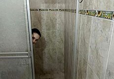 hot bath with stepsis turns into wild fucking till i cum inside her!