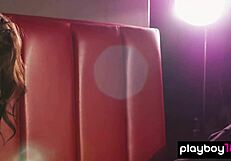 Acrobatic Brunette Alexandra Belle Strips Naked in Forest Flexing Her Flexible Body Outdoors