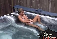 I'm Lexy Lohan, 18yo amateur teen babe enjoying intimate jacuzzi bath and self-touching relaxation