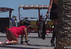 shit i'm that curvy euro babe flashing my fat tits and pussy bound on these bizarre streets