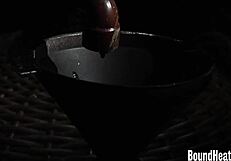 silk-clad slaves kiss and caress for mistress's eyes