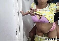 Hot Bhabhi Fucks Boyfriend Hard While Hubby Away Wet Pussy Pounded