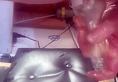 watch me shove that huge bottle deep up my ass for intense solo pleasure