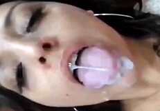 A SAFADINHA SITS on the GARANHAO cumming till she farts from PLEASURE