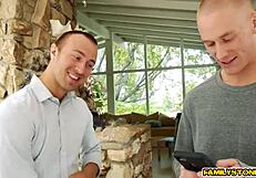 Lily Jordan's rich surprise: double monster cocks pounding teen pussy.