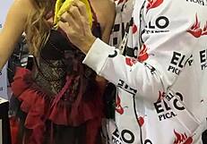 Katie Kush's Big Tits Tempt ELO Podcast Challenges Into Wild Casting Heat