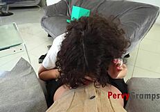 that old man with the monster cock gives the uniformed teen step granddaughter the big dick fix she needs