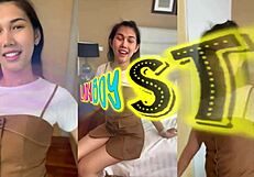 gorgeous ladyboy pov anal fuck blasts facial cum