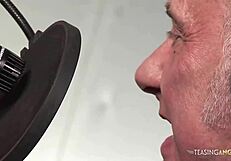 damn these big tits on that brunette milf bouncing while two guys fuck her hard from both ends