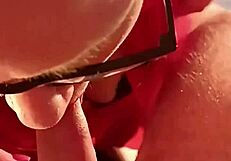 this cock loving bitch wife slurps sloppy deepthroat