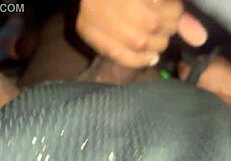 Big daddy Chevy Impala deepthroats monster black cock then rides rough