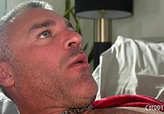 Roomie drills Cherry Kiss ass after deepthroat ball suck