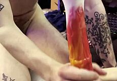 Femdom Strapon Domination Deepthroat Cock Sucking Assault.