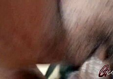 extreme close-up macro pussy pounding ends in juicy creampie