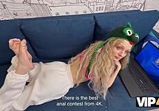 vip4k. proper rough anal shown to shaved skinny blonde followers in reality.