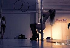 doctor shakes her sexy ass on pole for patient in hospital, damn!