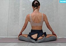 Gina Gerson Sweats Moaning Flexible Stretches Juicy Pussy for SecretFriends Workout