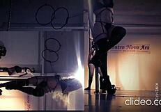 doctor shakes her sexy ass on pole for patient in hospital, damn!