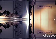 doctor shakes her sexy ass on pole for patient in hospital, damn!